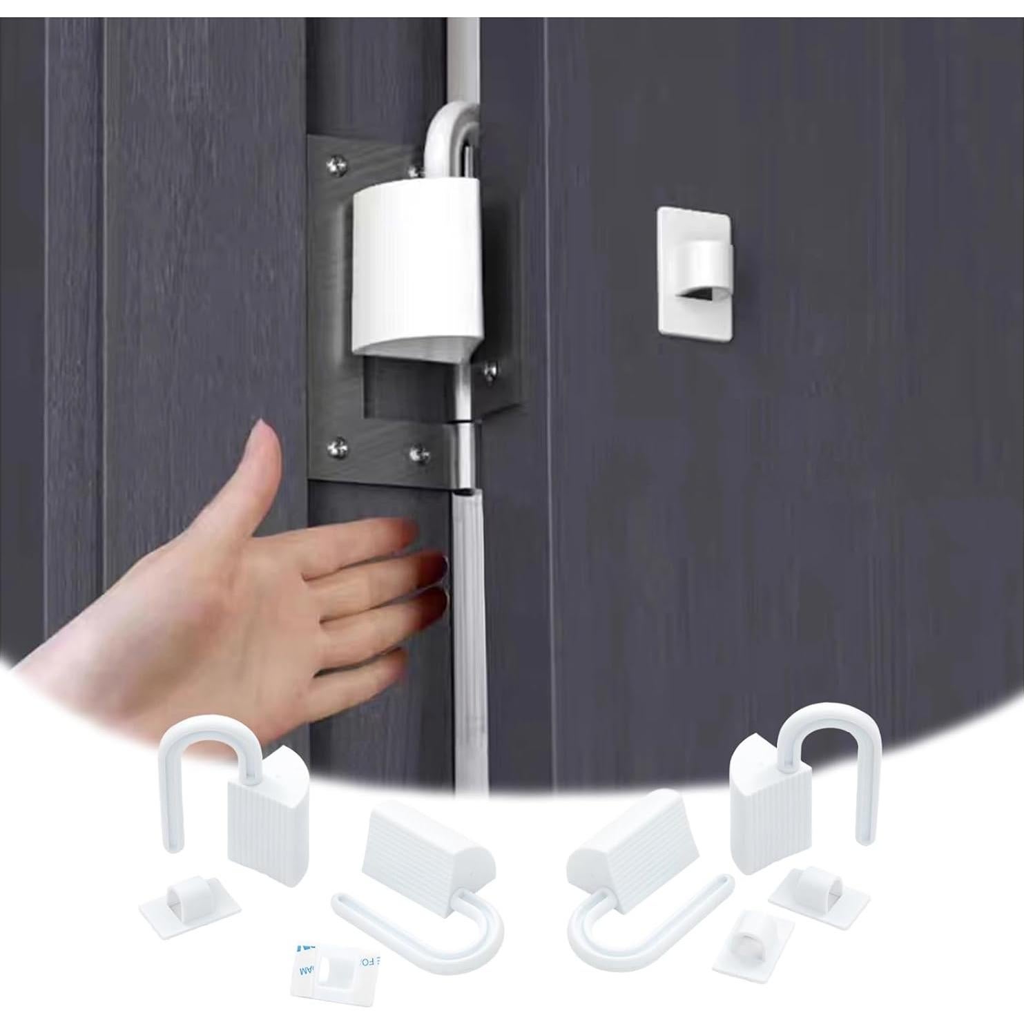 Set de 4 Protectores de Dedos para Puerta Bebé Blanco