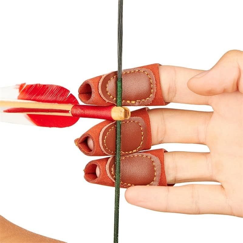 Protector de Brazo y Guantes de Arquería TOPARCHERY Marrón