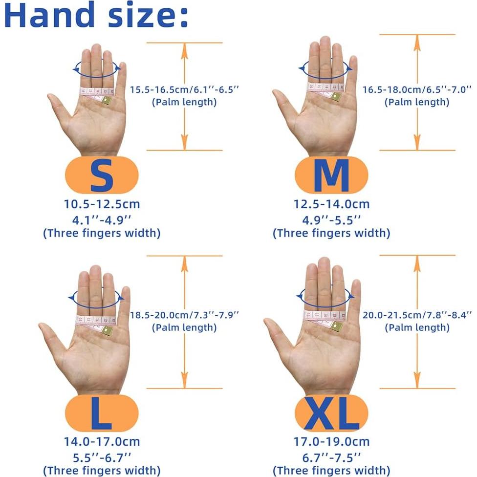 Guantes de Tiro Arquería Seektop 3 Dedos Negro Grande
