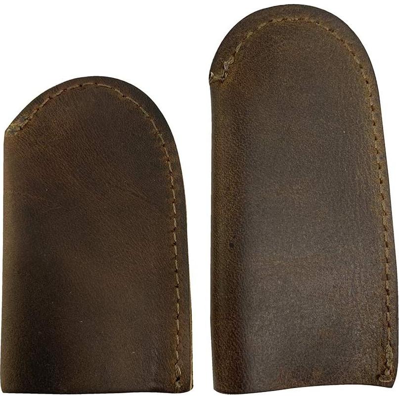 Set de 3 Pares de Dedales de Cuero Hide & Drink - Marrón