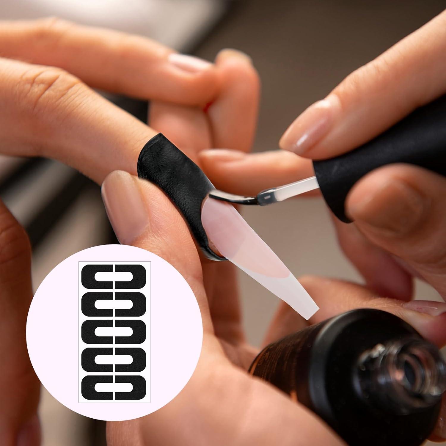 100 Protectores de Esmalte de Uñas Bremorou - Cutícula Negra