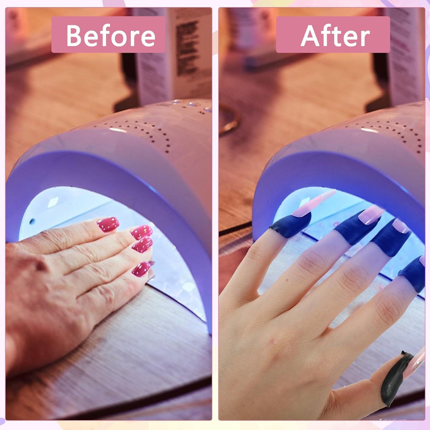 100 Protectores de Esmalte de Uñas Bremorou - Cutícula Negra