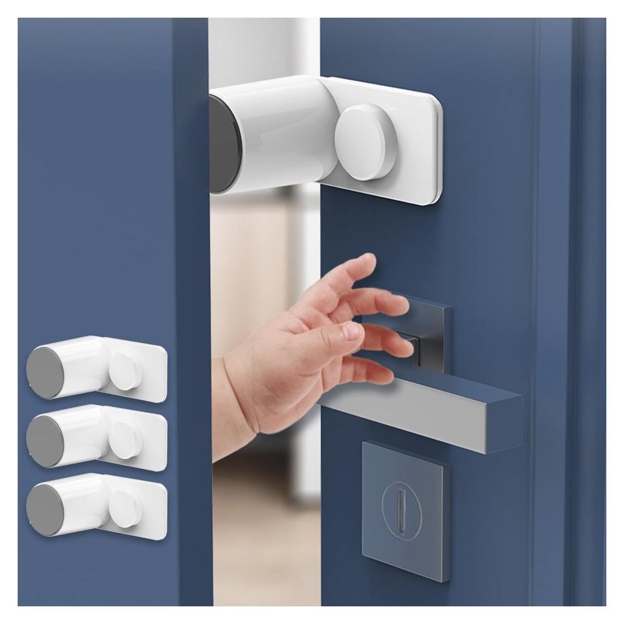 Guardián de Puerta Antipinchazo Kytasryl 3 PCS Blanco