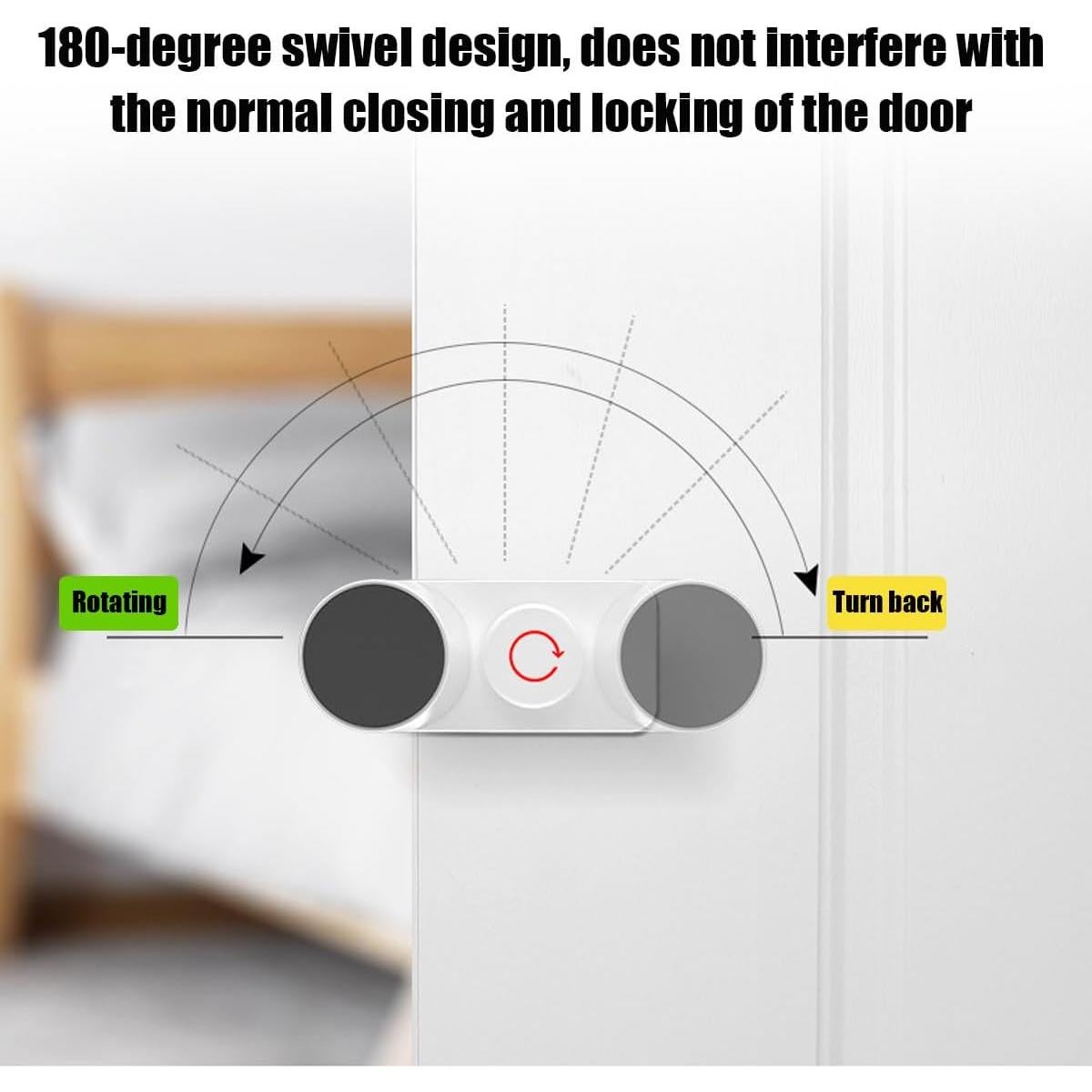 Guardián de Puerta Antipinchazo Kytasryl 3 PCS Blanco