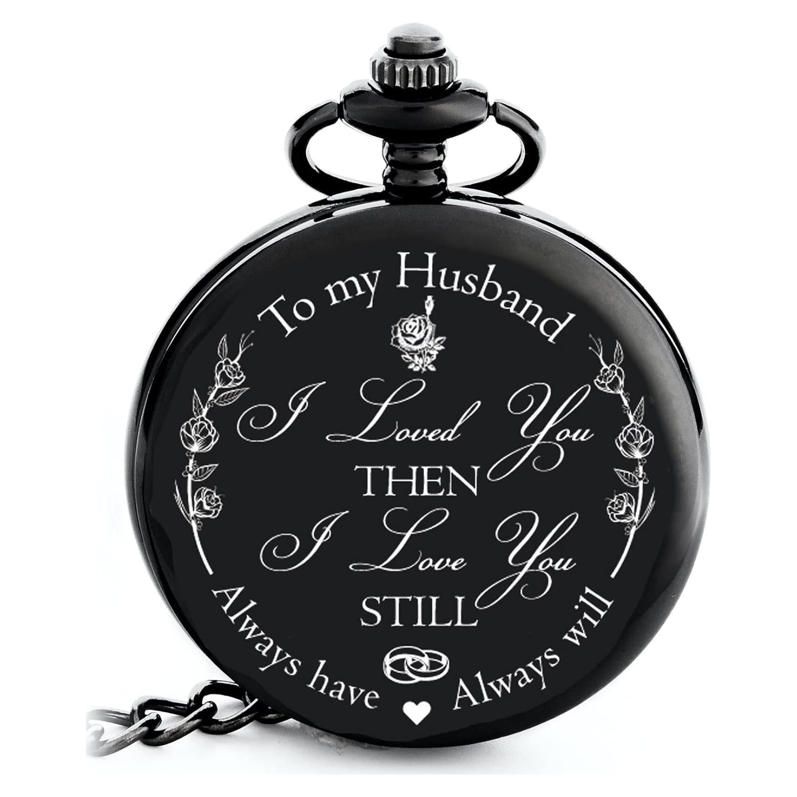 Reloj de Bolsillo FREDERICK JAMES Grabado para Esposo