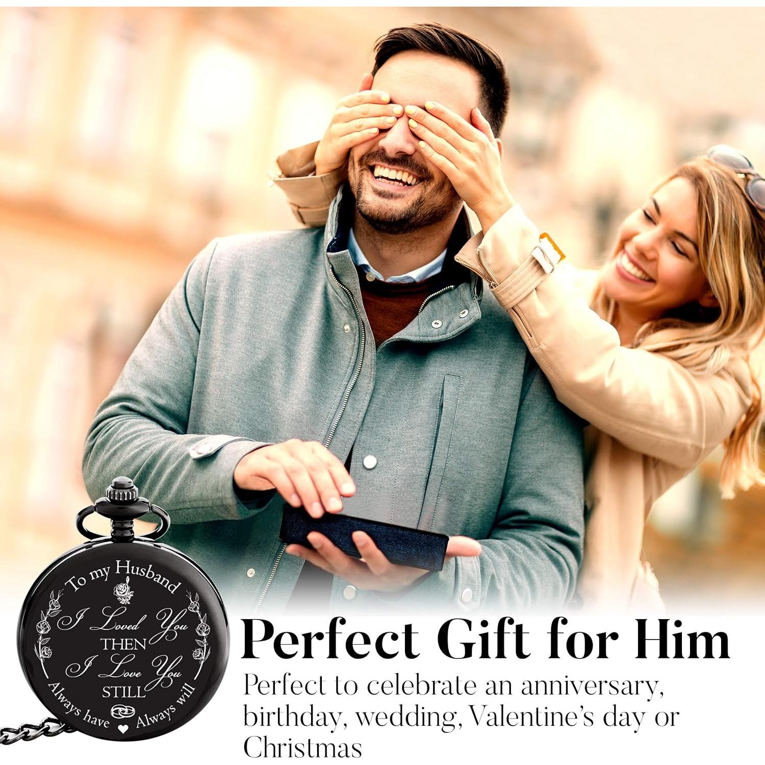 Reloj de Bolsillo FREDERICK JAMES Grabado para Esposo