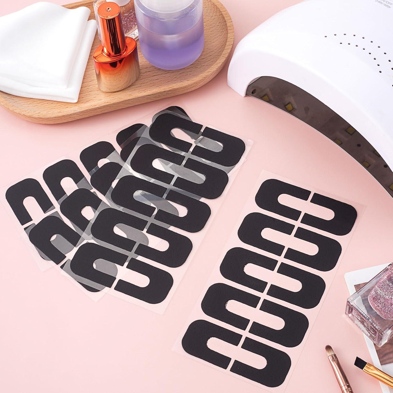 40pcs Protectores de Esmalte de Uñas VARMDUKKE Negro