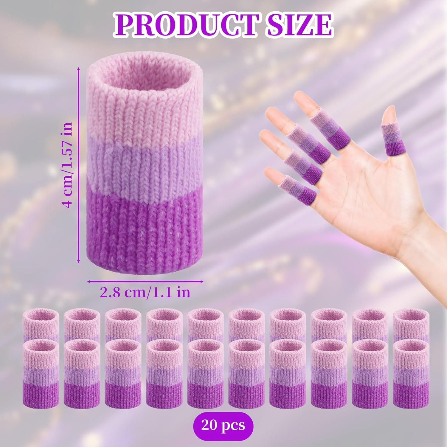 20 Protectores de Dedos de Ganchillo Asofelk 4cm Transpirables