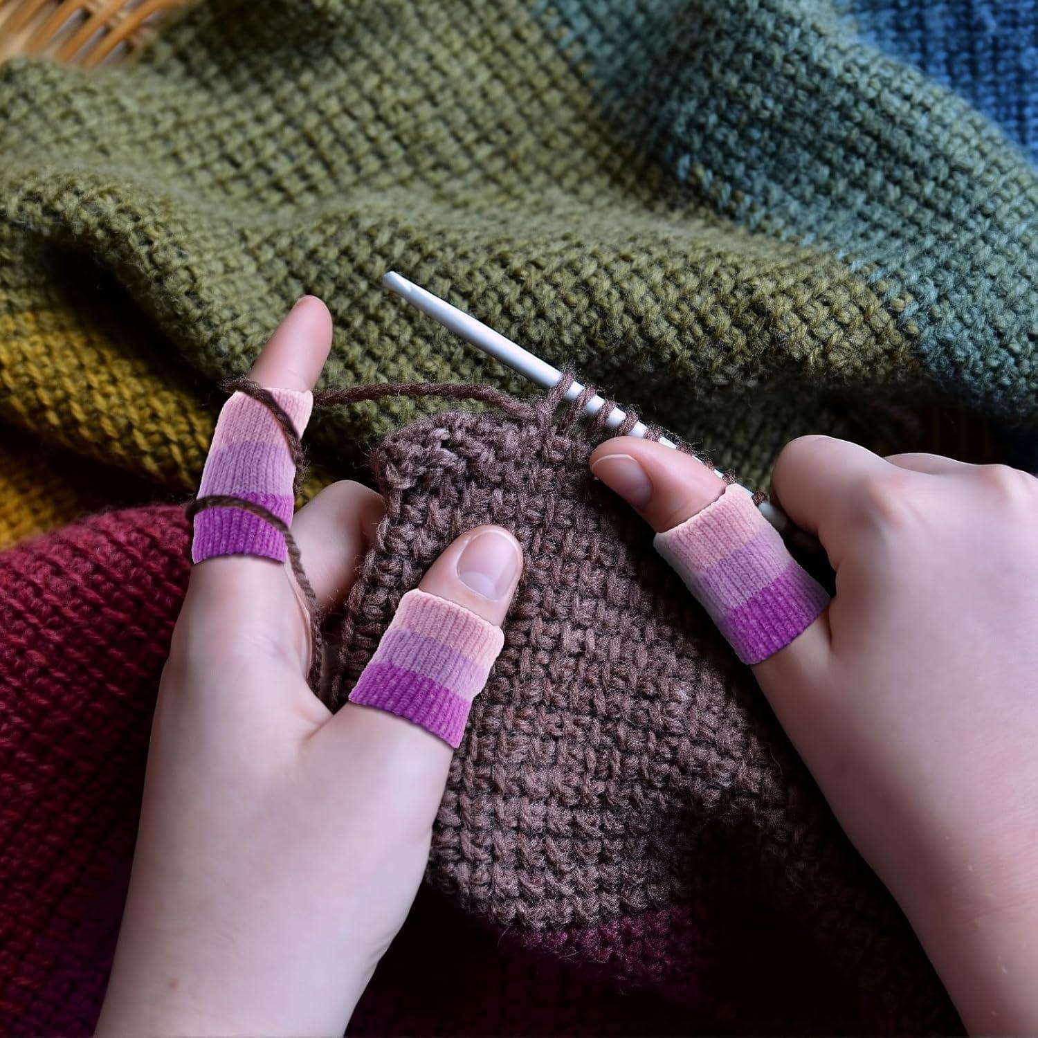 20 Protectores de Dedos de Ganchillo Asofelk 4cm Transpirables