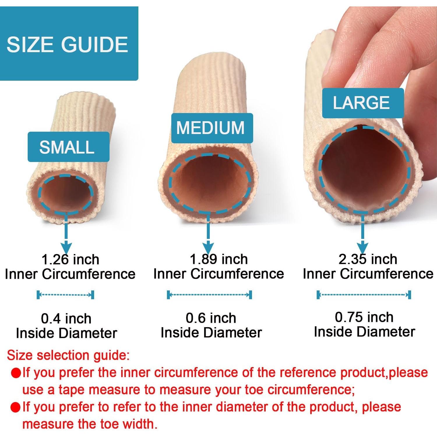 Mangas para Dedos Medianos DYKOOK 5 Piezas Gel Silicona