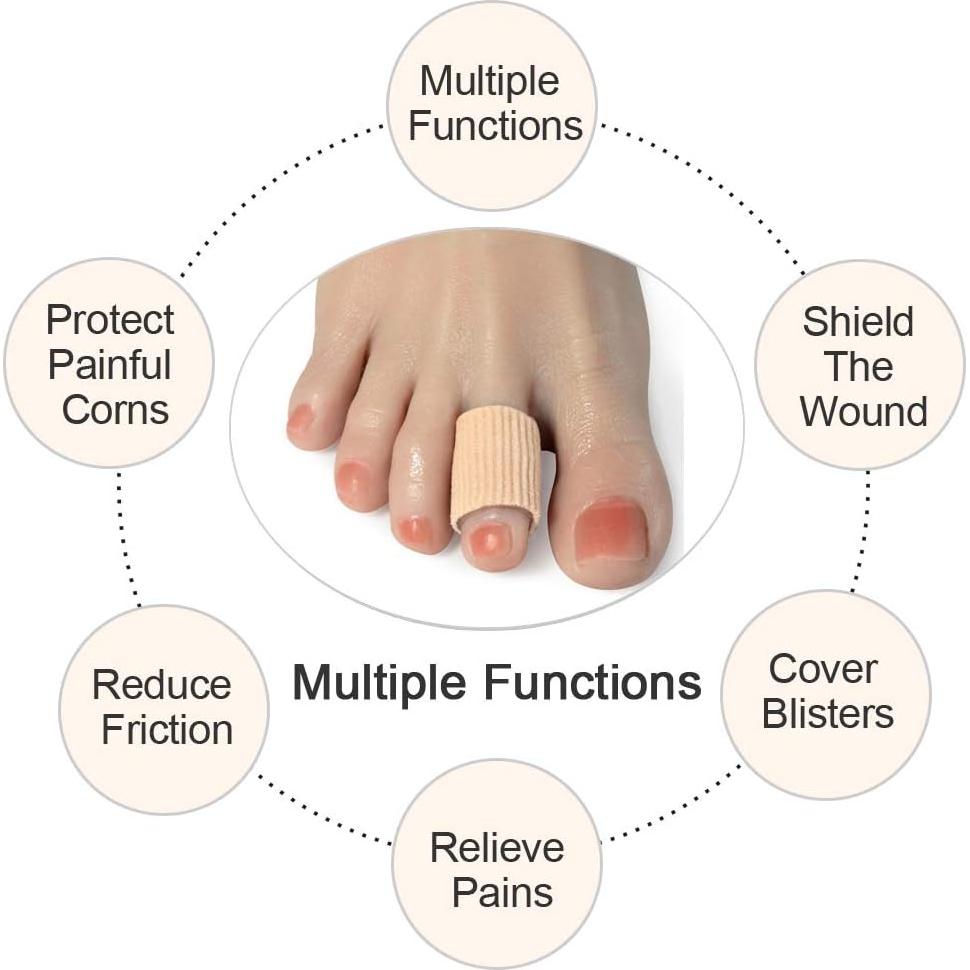 Mangas para Dedos Medianos DYKOOK 5 Piezas Gel Silicona