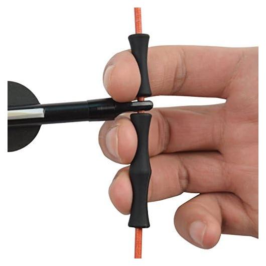 Guardia de Dedo SHENG-RUI para Arquería Negro 1-2 Dedos