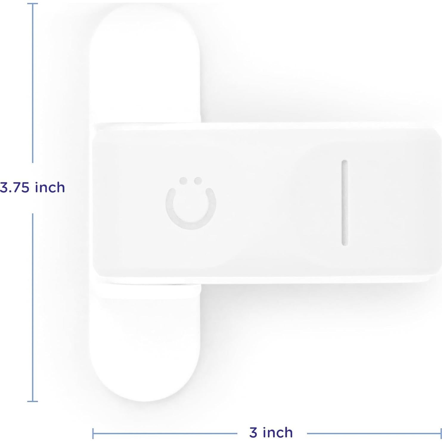 Protector de Puertas Ubbi Blanco - Seguridad Infantil, 2 Piezas
