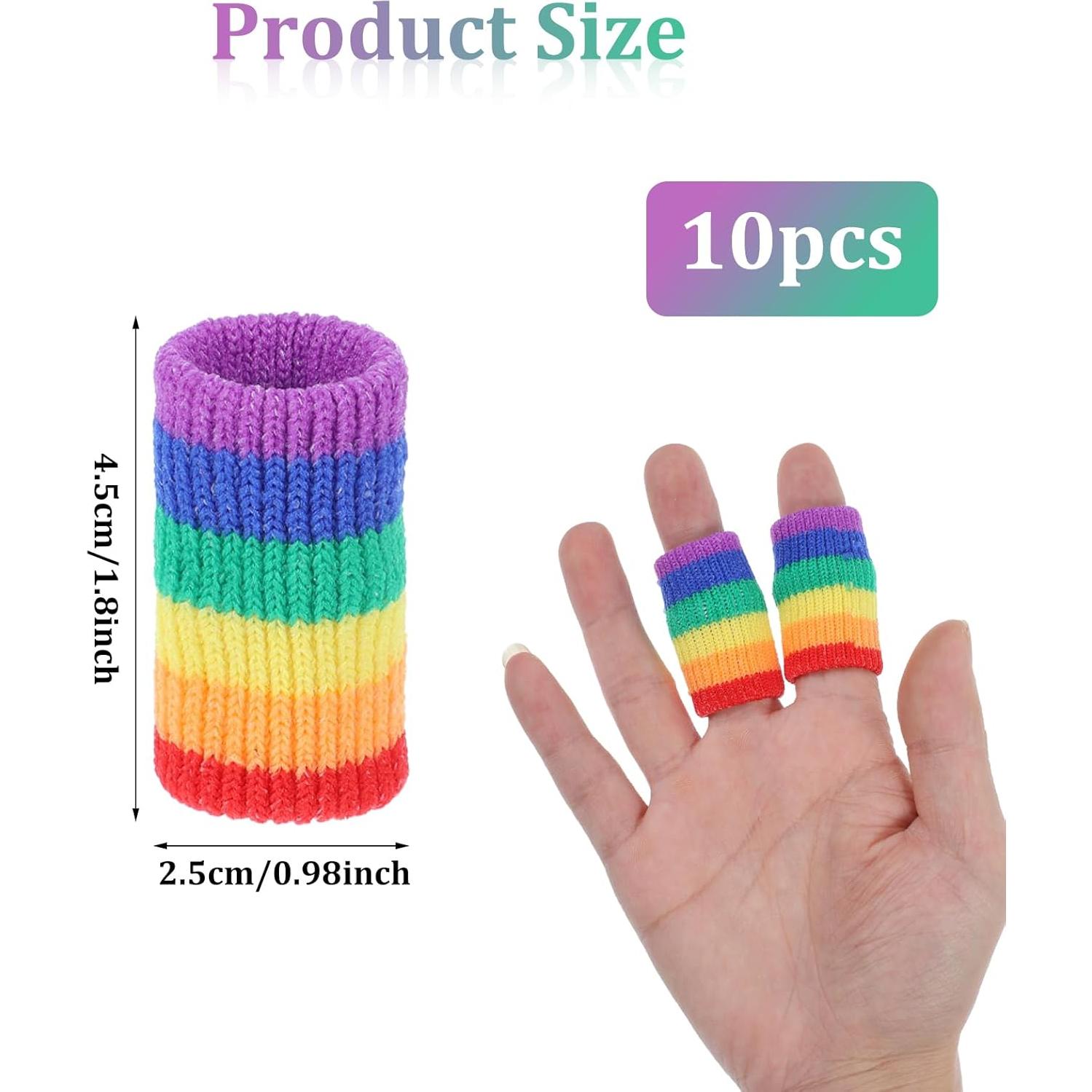 Protector de Dedos de Crochet Yuanchu 10 Piezas Transpirables