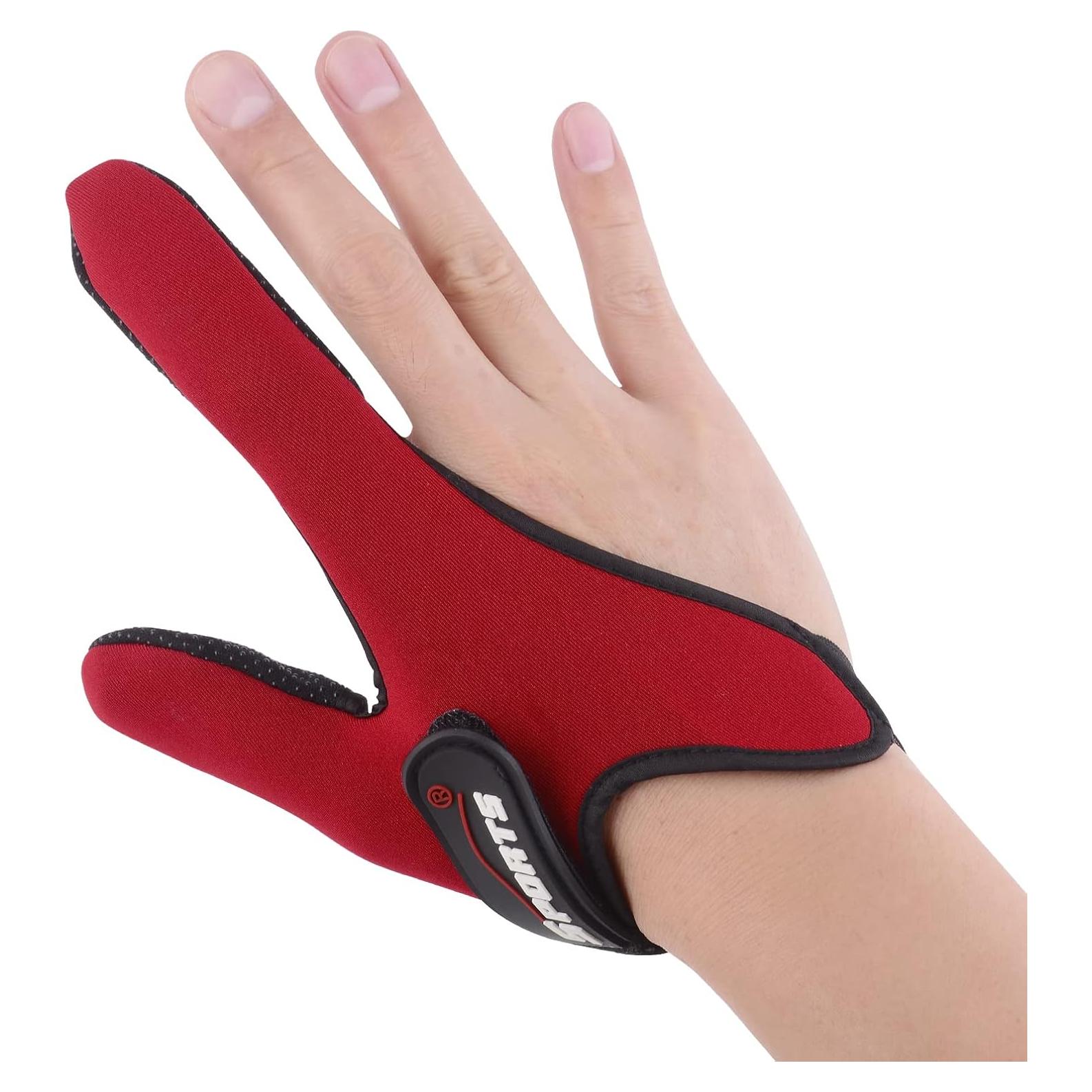 Guante de Pesca Profesional Uniwit Rojo Ajustable