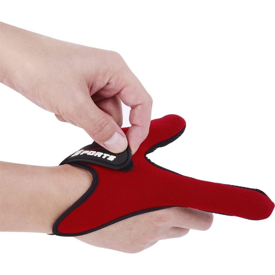 Guante de Pesca Profesional Uniwit Rojo Ajustable