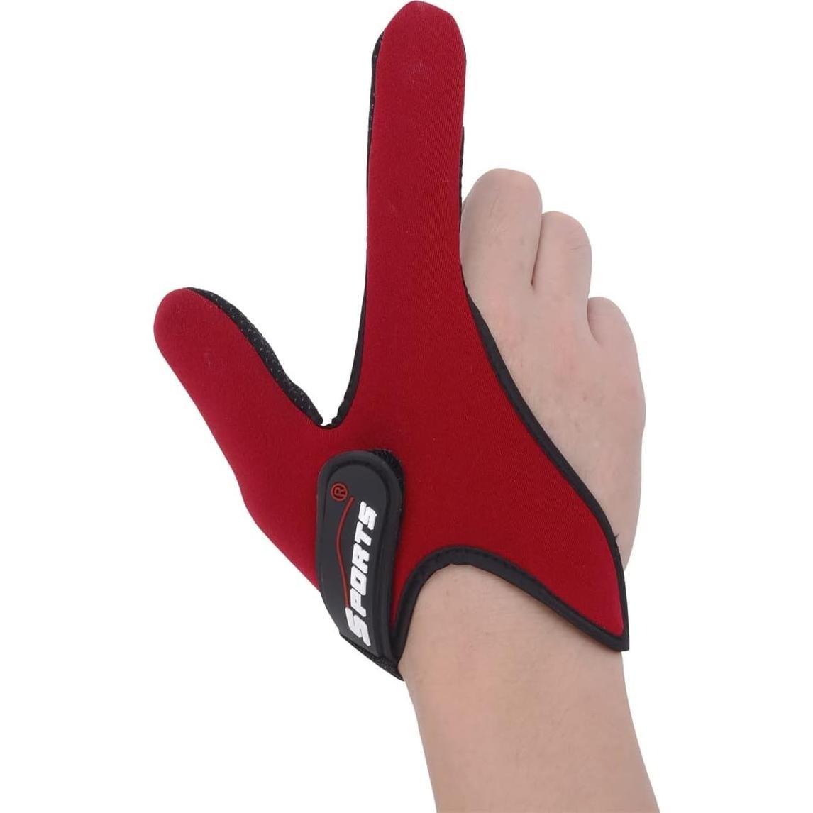 Guante de Pesca Profesional Uniwit Rojo Ajustable