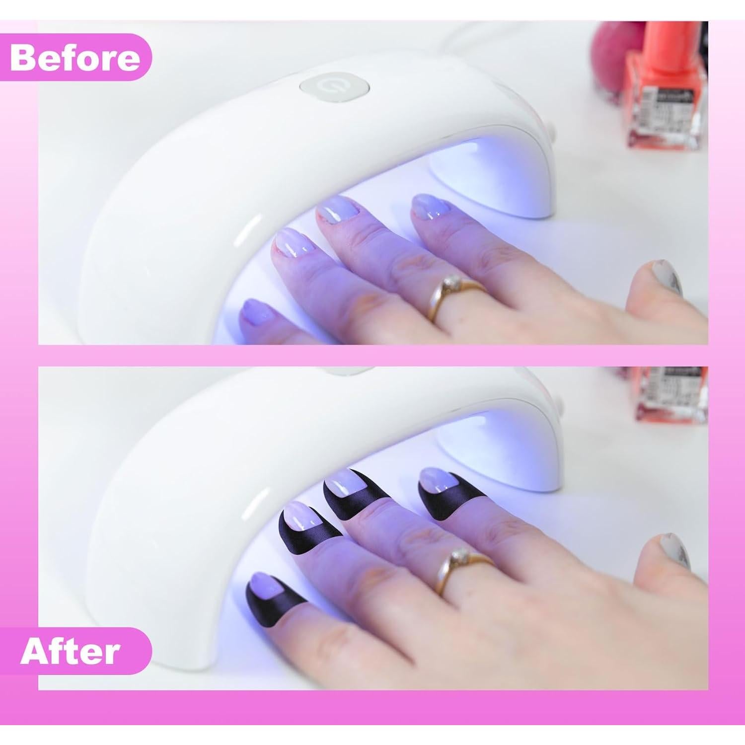 30 Protectores de Esmalte de Uñas Isslly - Cutícula en U