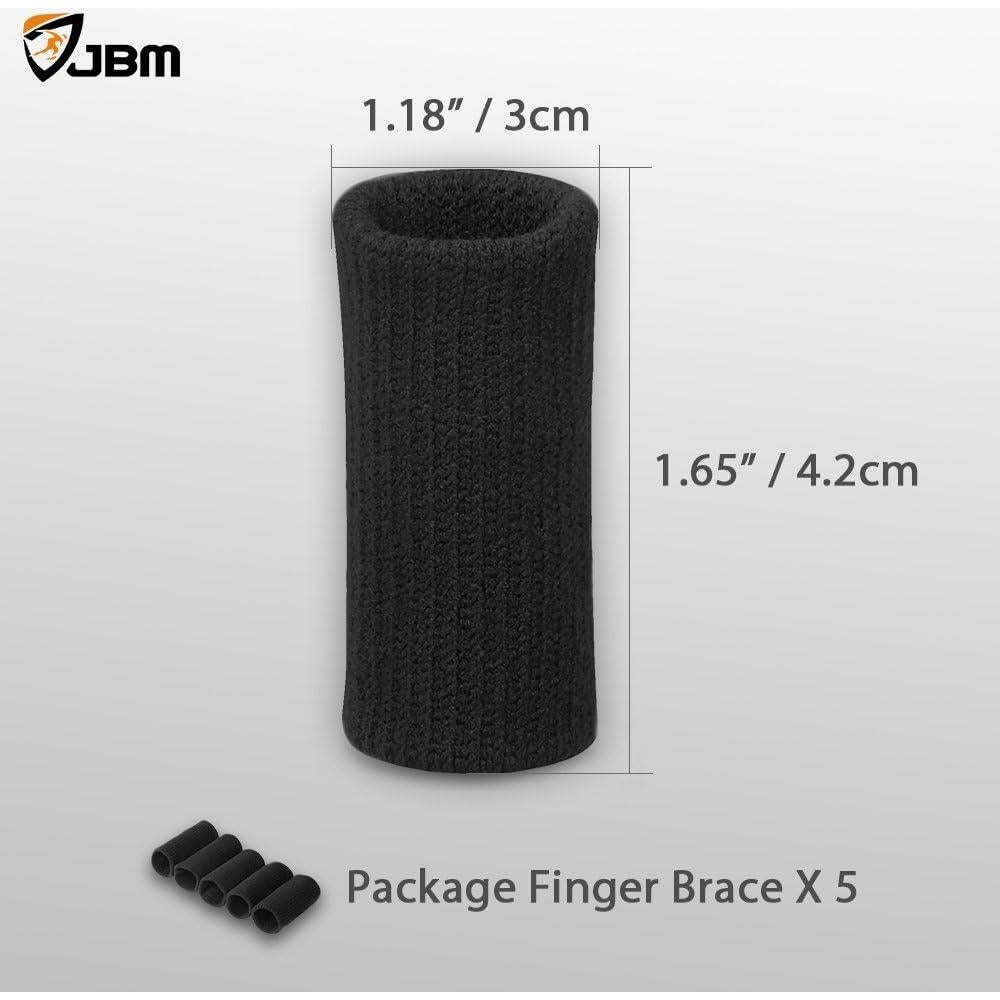 JBM Mangas para Dedos - Paquete de 5 Protectores de Compresión