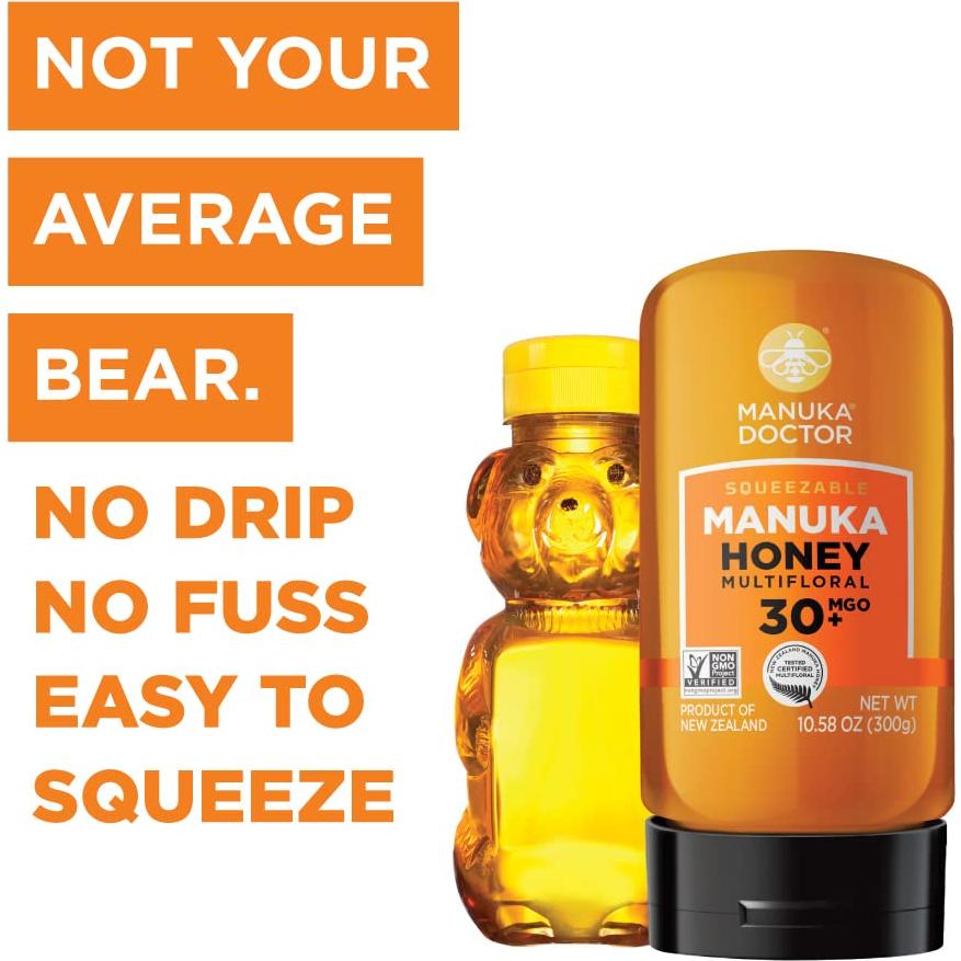 Miel de Manuka Multifloral Manuka Doctor MGO 30+ 300g Pura NZ