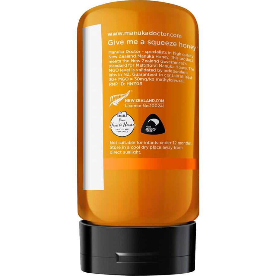 Miel de Manuka Multifloral Manuka Doctor MGO 30+ 300g Pura NZ