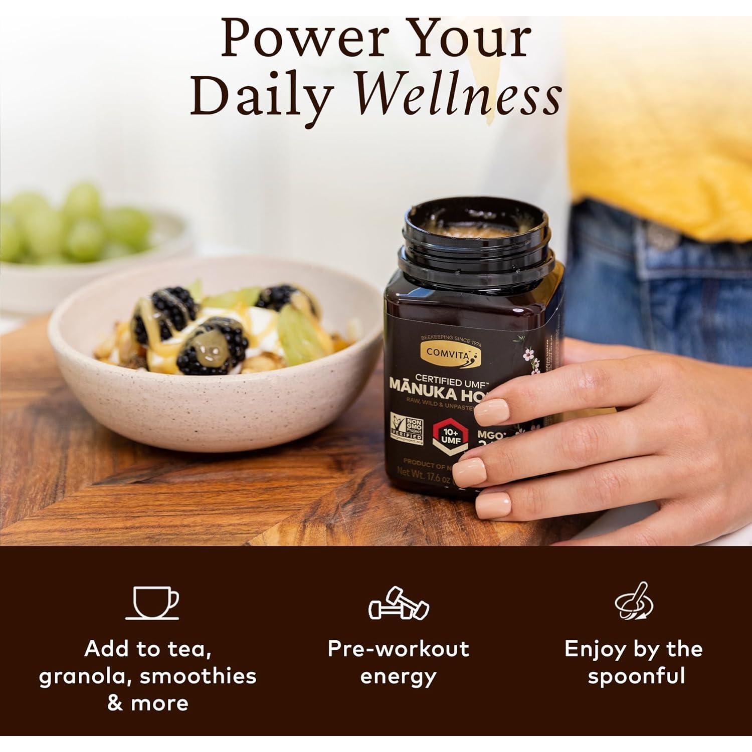 Comvita Miel de Manuka UMF 10+ Cruda 500g Pura Nueva Zelanda