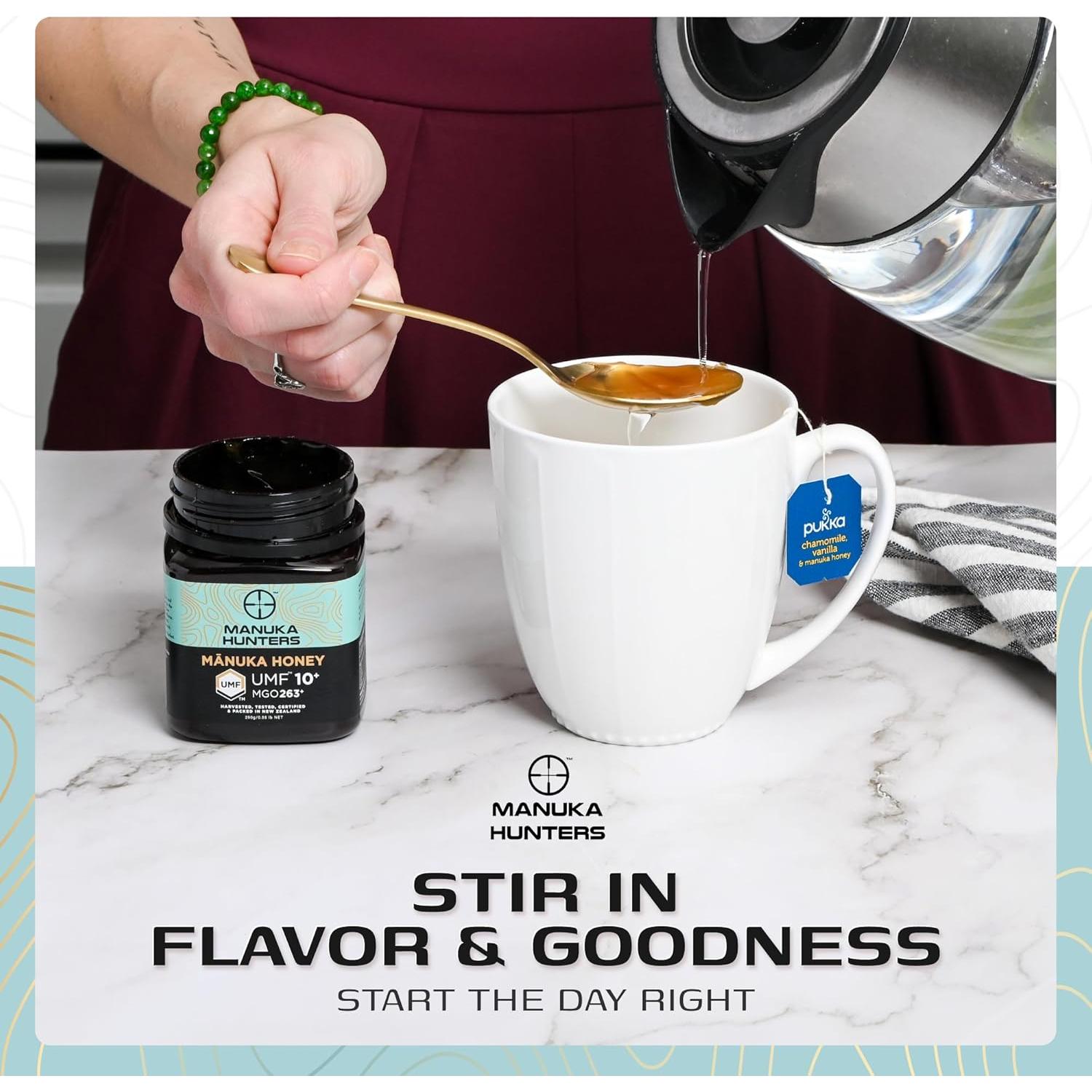 Miel Manuka Hunters UMF 10+ 250g - Endulzante Natural Puro