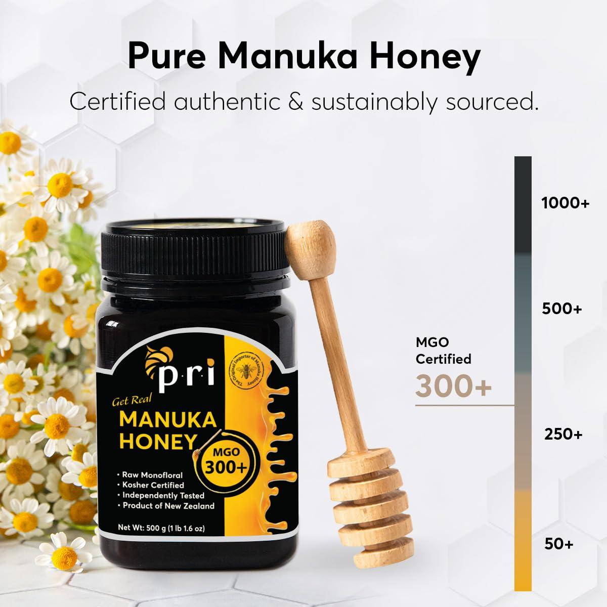 Miel de Manuka Cruda P.R.I MGO 300+ 500g Nueva Zelanda