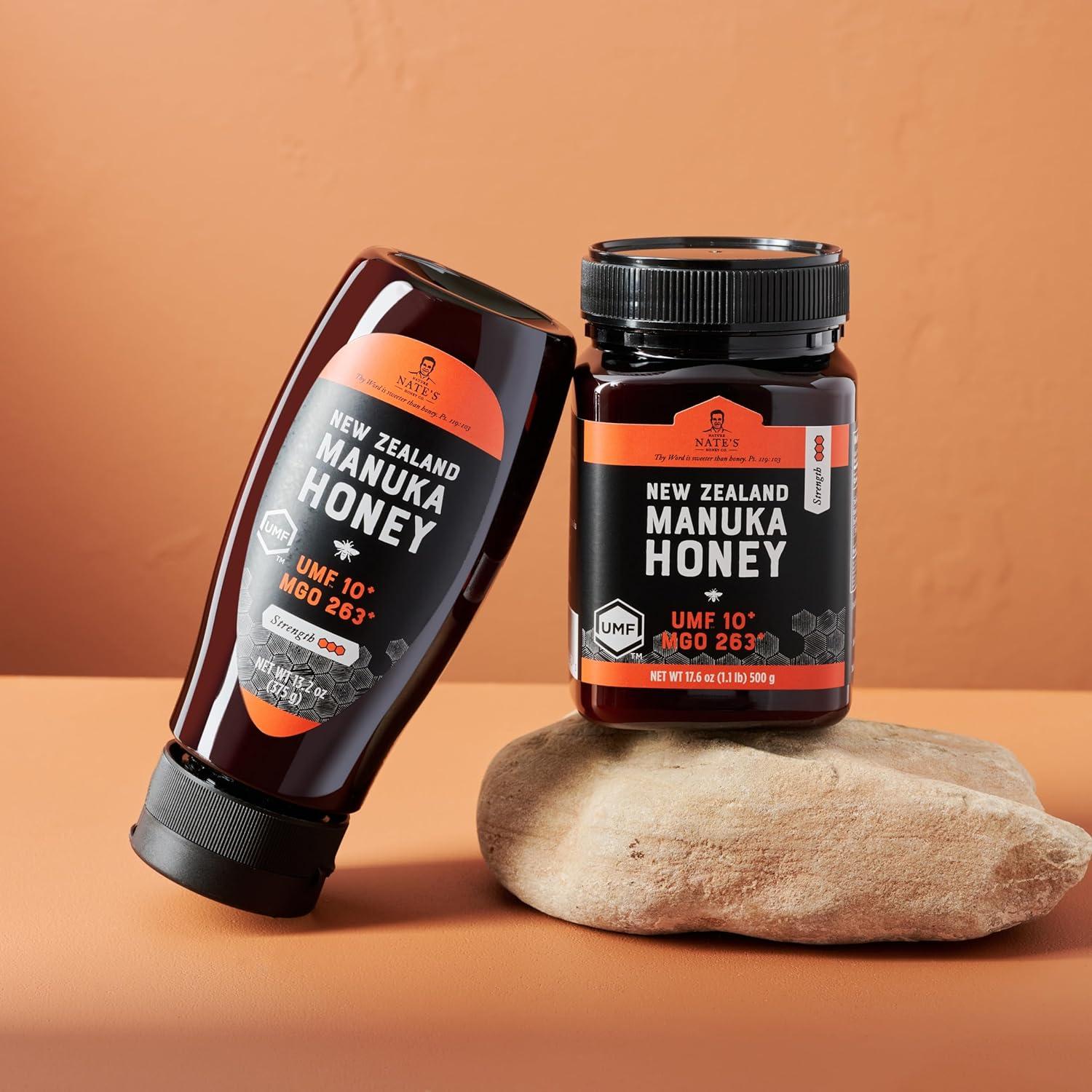 Miel Cruda Manuka Nate MGO 263+ UMF 10% 499g Nueva Zelanda