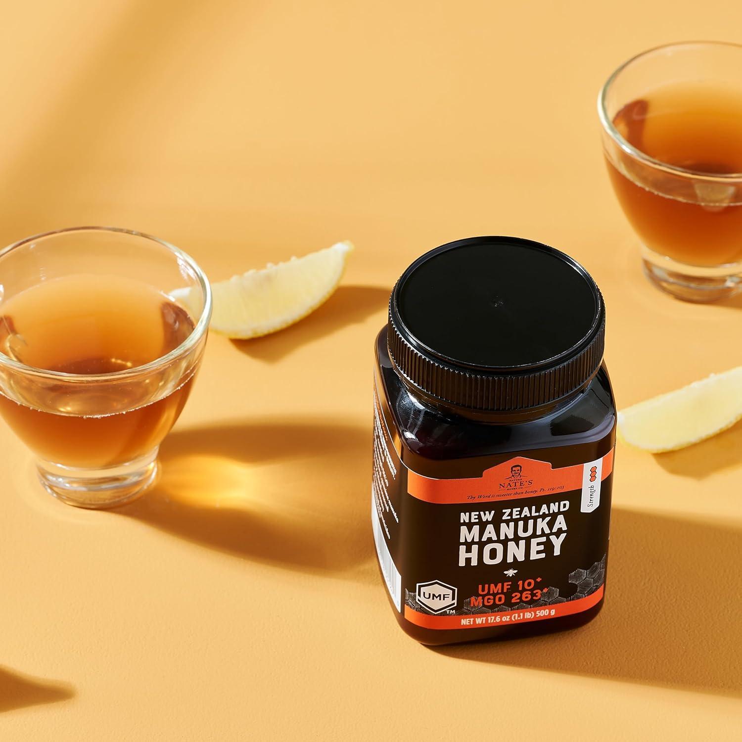 Miel Cruda Manuka Nate MGO 263+ UMF 10% 499g Nueva Zelanda