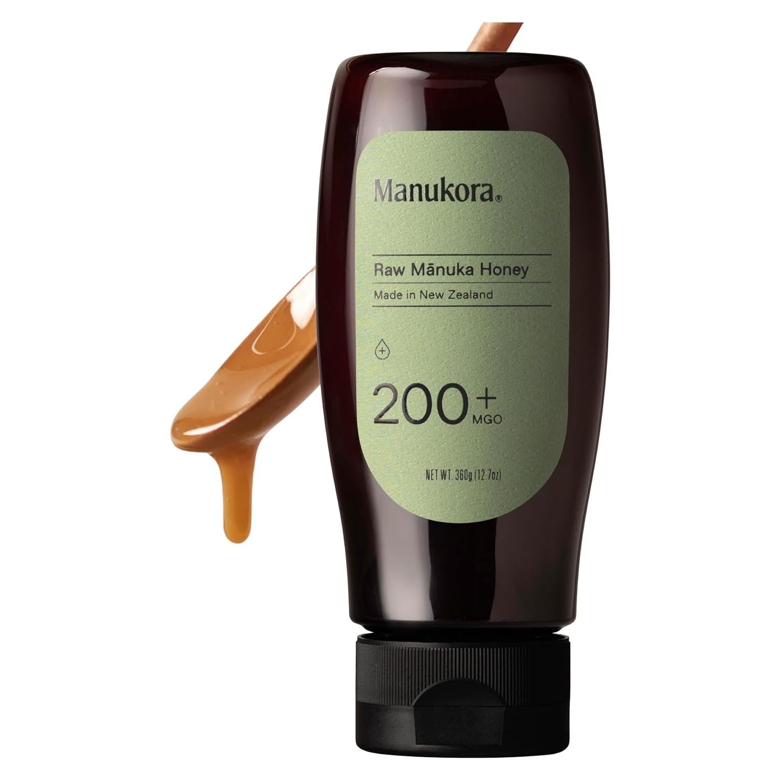 Miel Manuka Cruda Manukora MGO 200+ 360g Nueva Zelanda