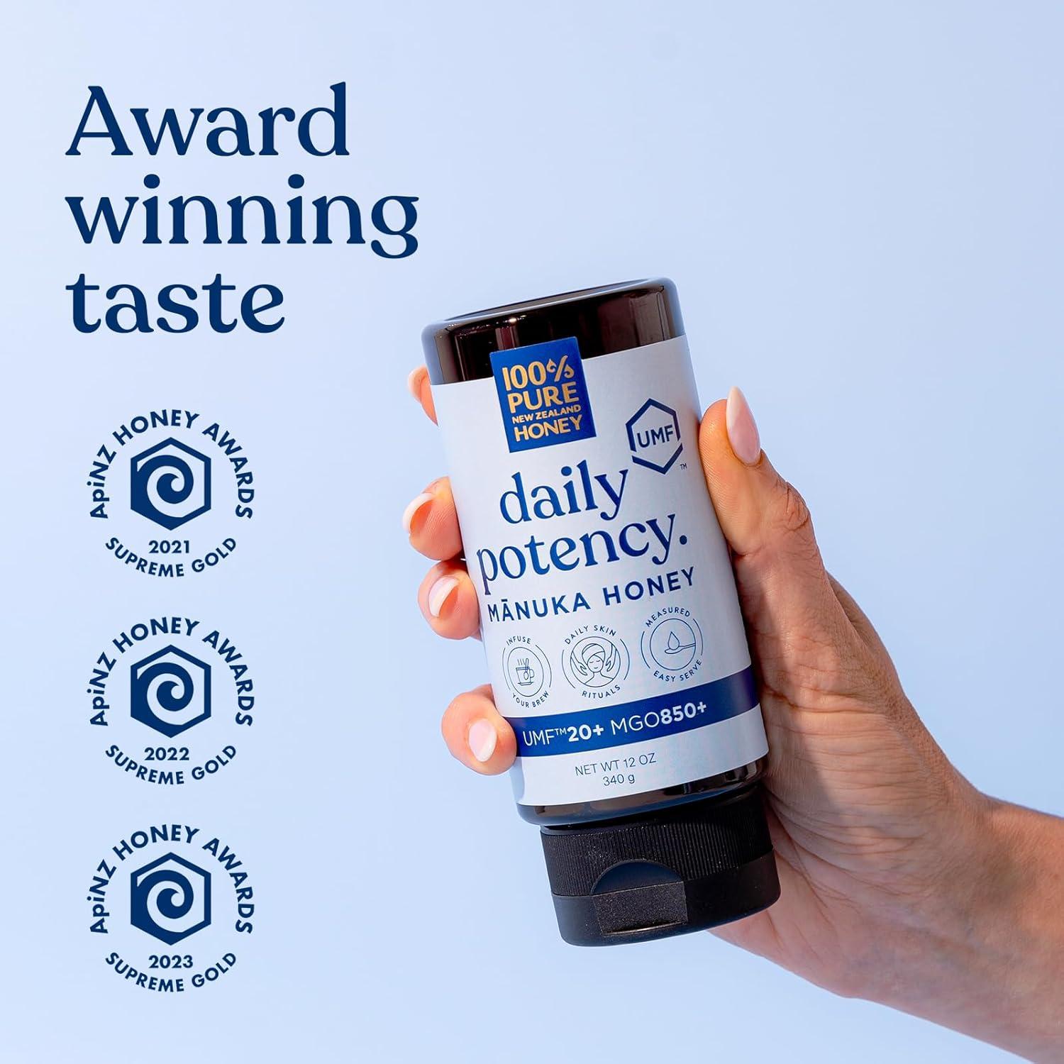 Miel de Manuka 100% Pura UMF 20+ Cruda 340g Nueva Zelanda