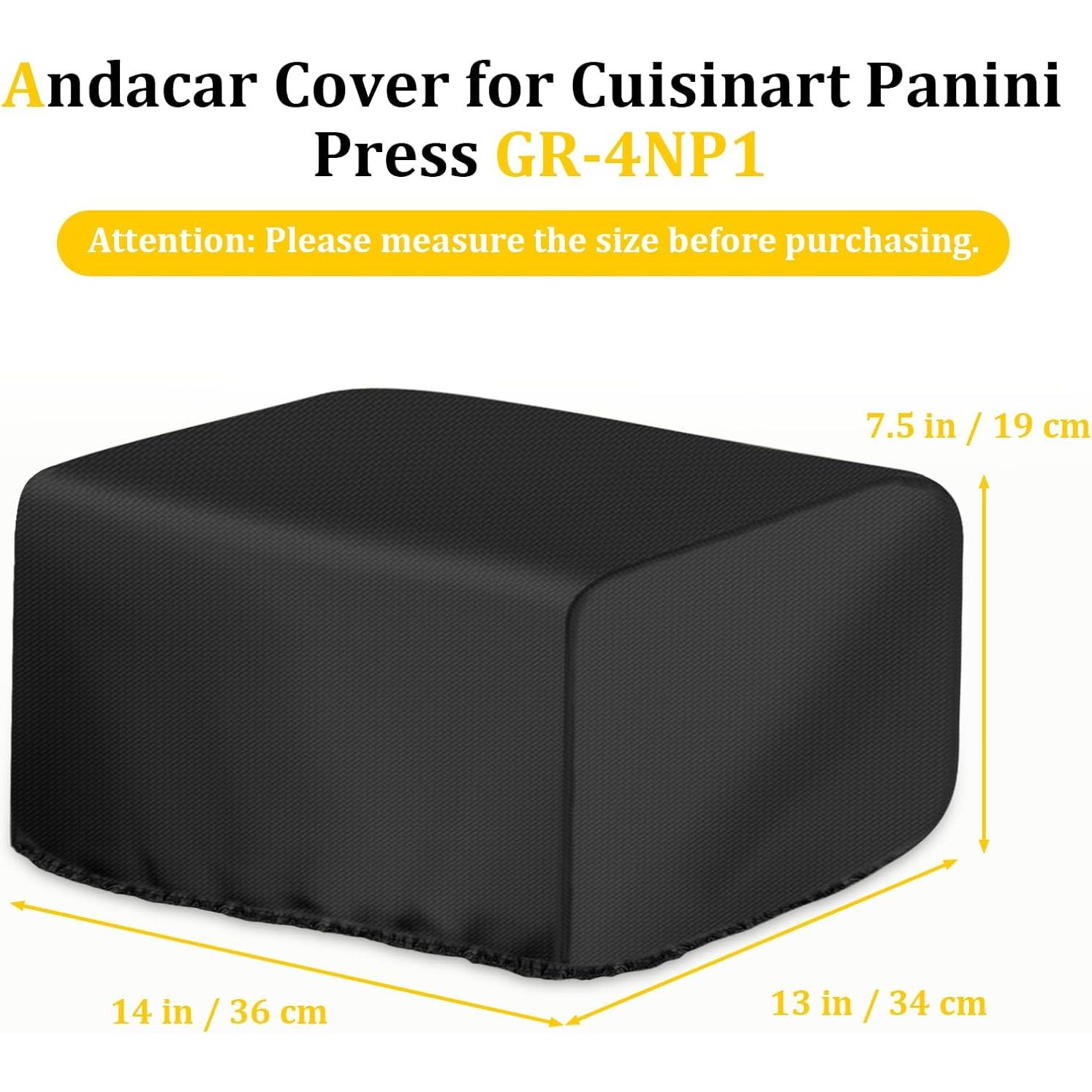 Funda Impermeable Andacar para Cuisinart Panini Press GR-4NP1