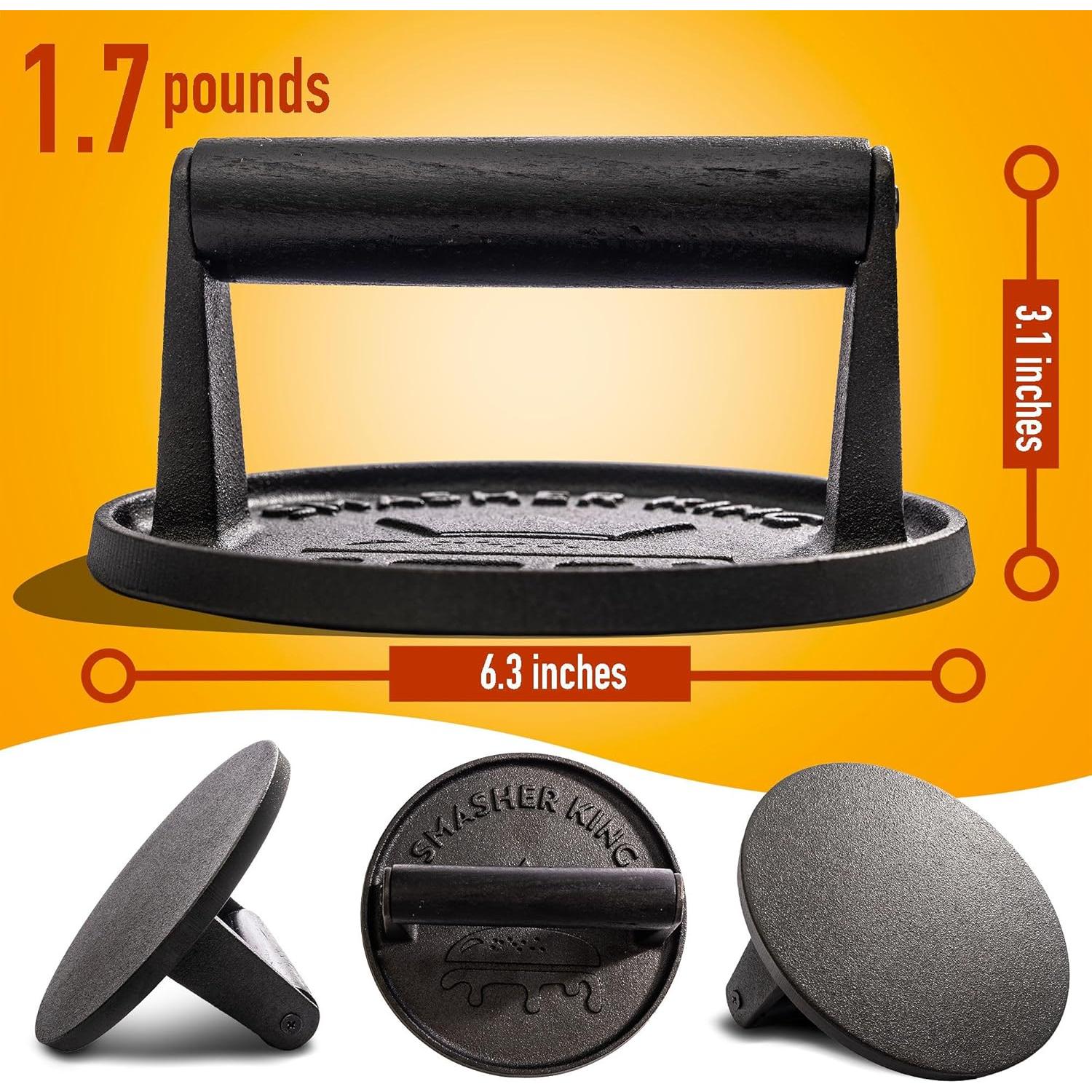 Prensa de Hamburguesas Hierro Fundido SMASHER KING 0.81 kg