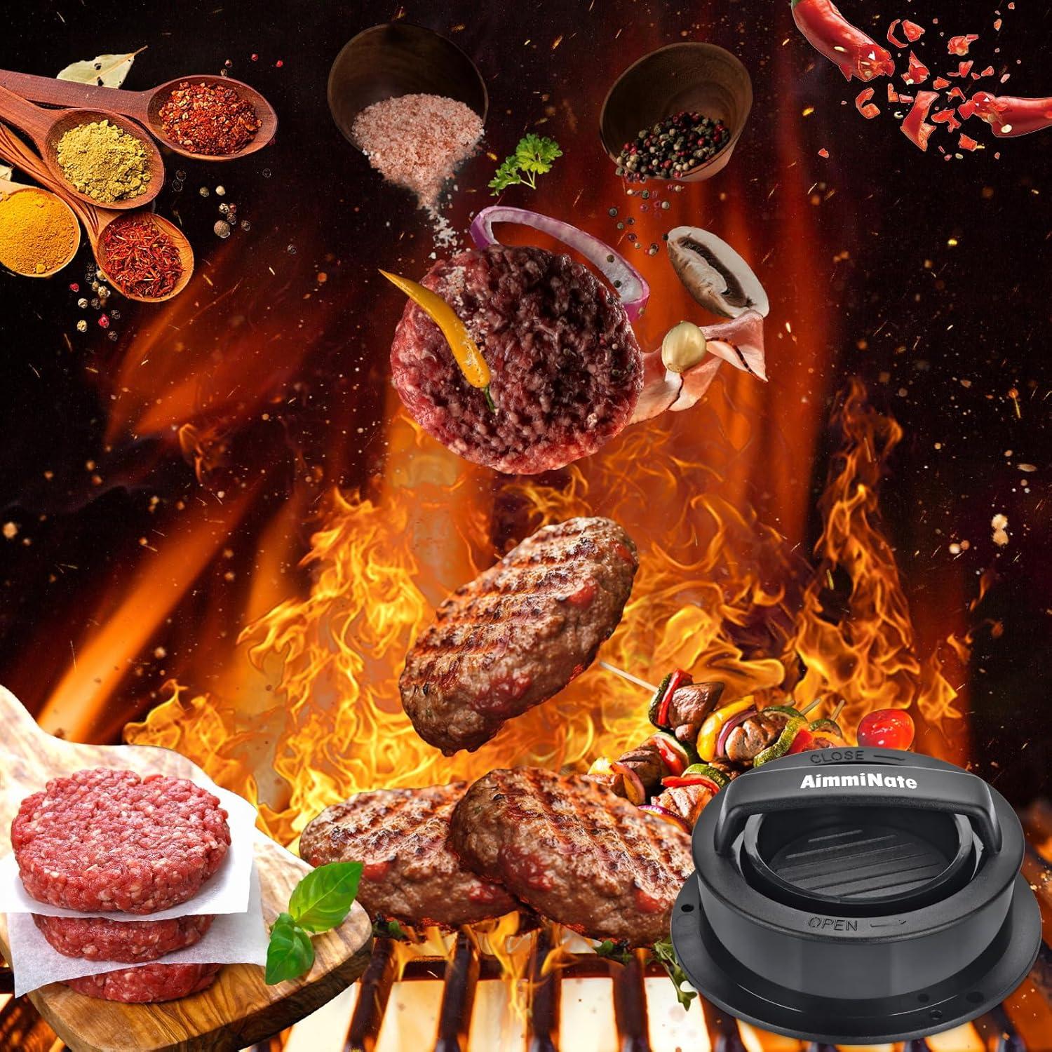 Prensa de Hamburguesas 3 en 1 Aimmi, Rellenas y Sliders