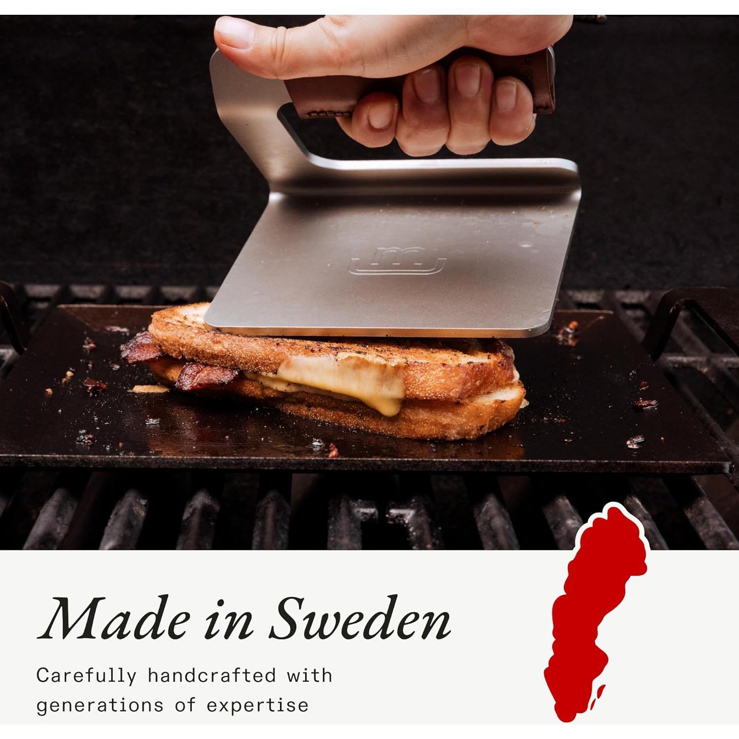 Prensa de Acero Inoxidable Made In para Parrilla 13,97 cm
