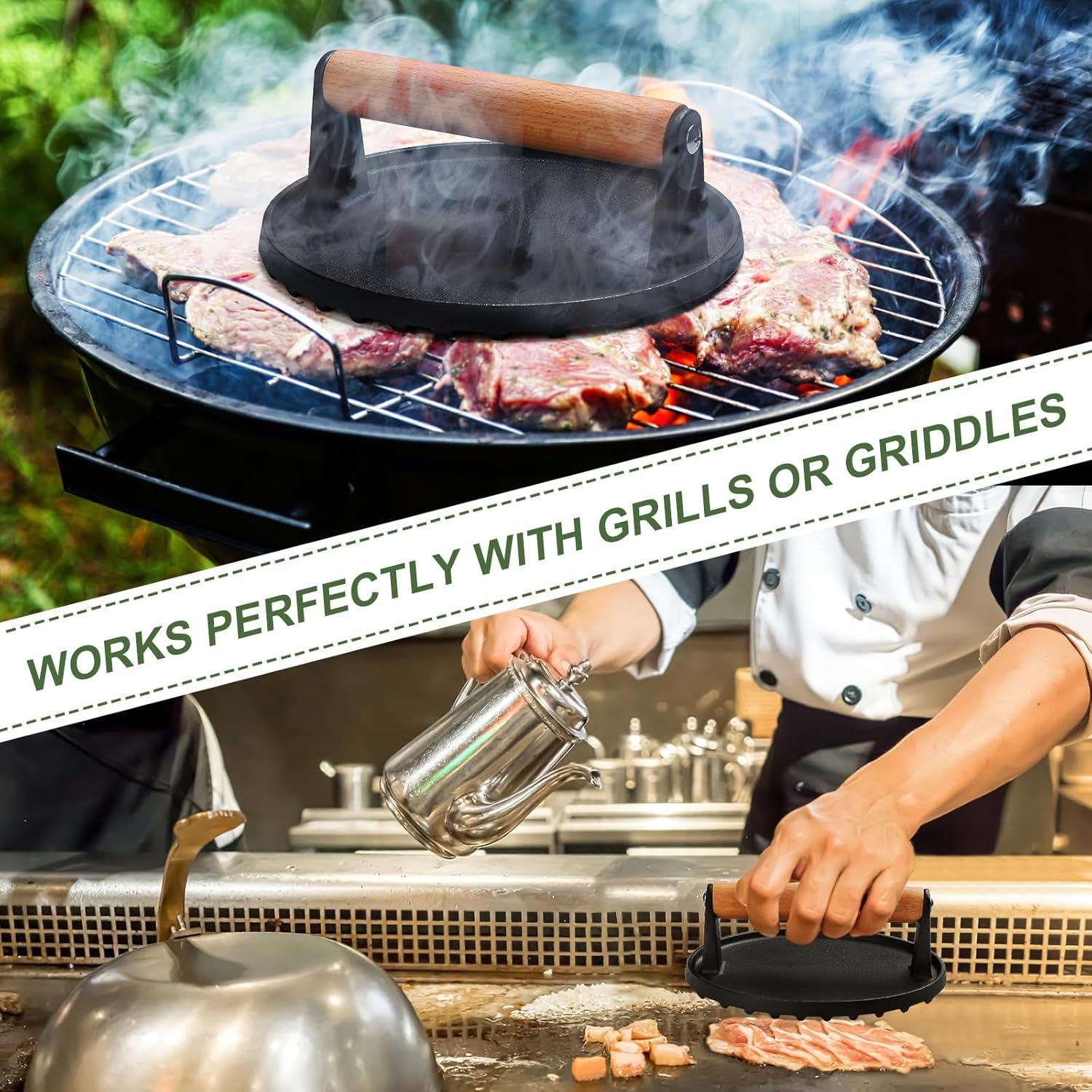 Prensa para Hamburguesas EWFEN 17,78 cm Hierro Fundido