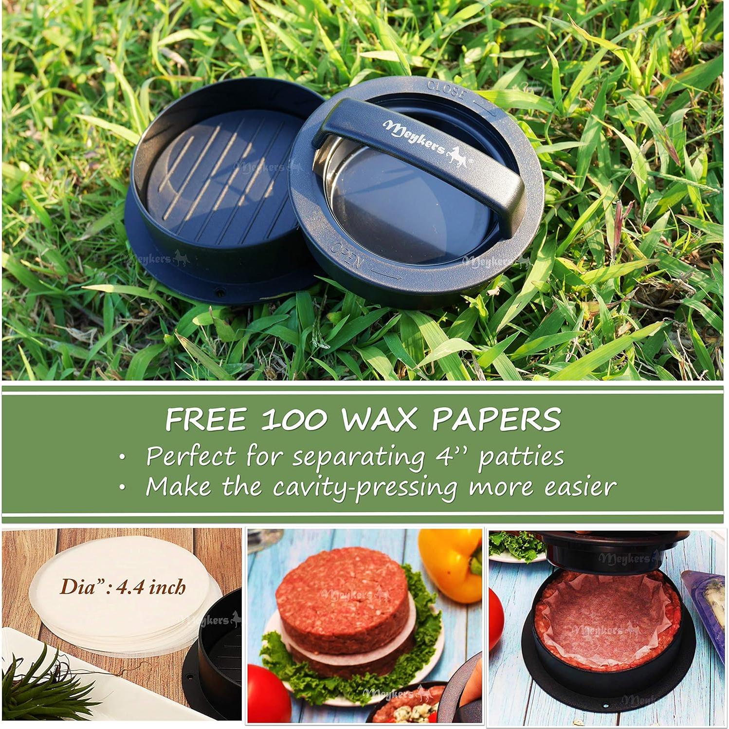 Prensa de Hamburguesas Meykers 3 en 1 con Molde Antiadherente