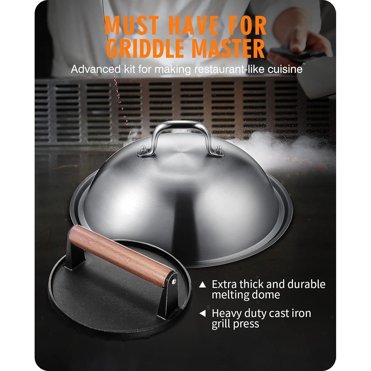 HOMENOTE Dome de Derretimiento 31.75 cm + Prensa Redonda 17.78 cm