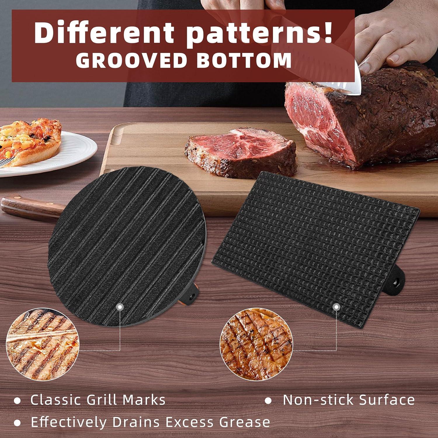 Prensa de Hamburguesas Hierro Fundido LWWTBS 20.8x10.9 cm