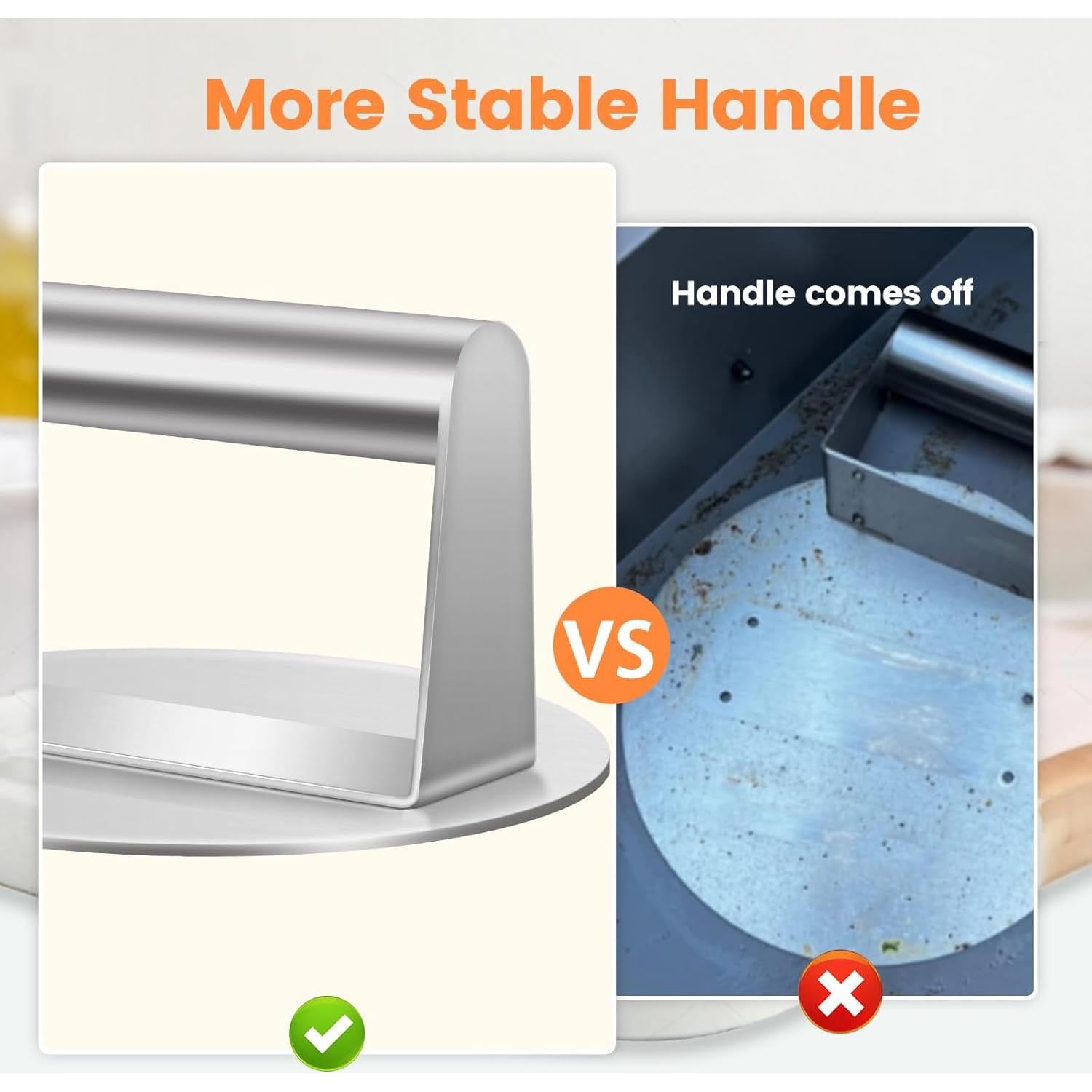 Prensa para Hamburguesas Ricpwit 14.99 cm Acero Inoxidable