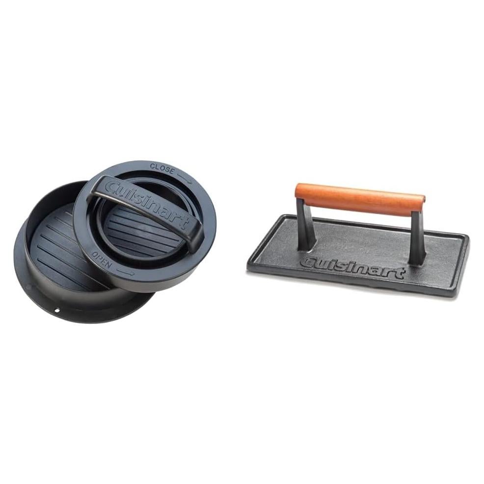 Prensa para Hamburguesas Cuisinart 3-en-1 Hierro Fundido 10 cm