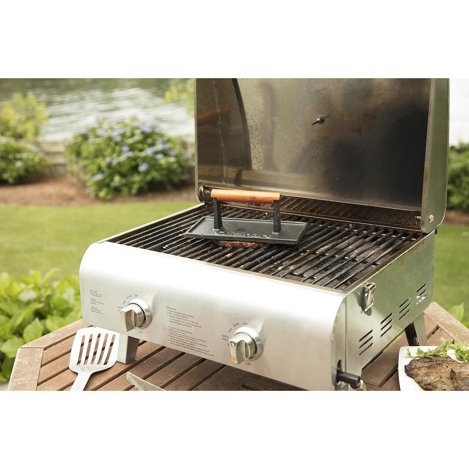 Prensa para Hamburguesas Cuisinart 3-en-1 Hierro Fundido 10 cm