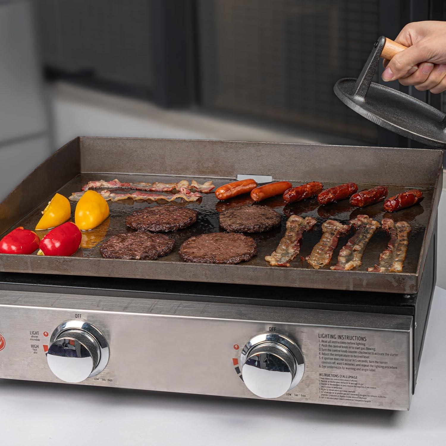 Prensa para Hamburguesas SHINESTAR 17.8 cm Hierro Fundido