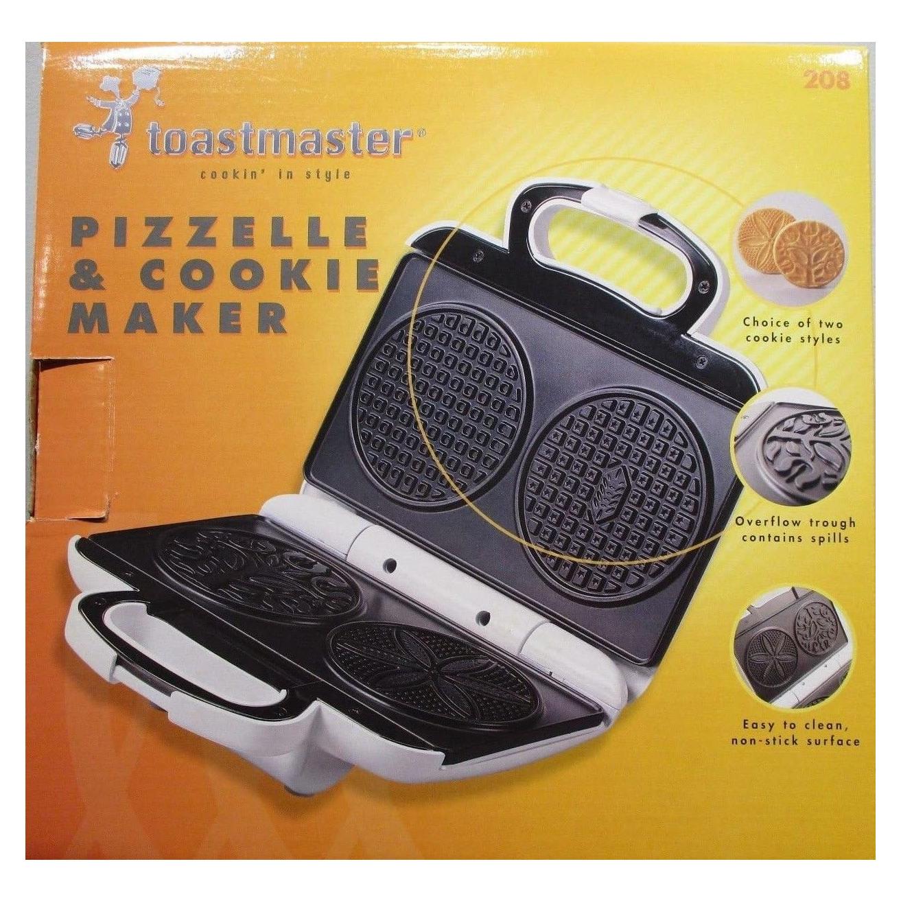 Hacedor de Pizzelle y Galletas Toastmaster 1000W Acero Inox