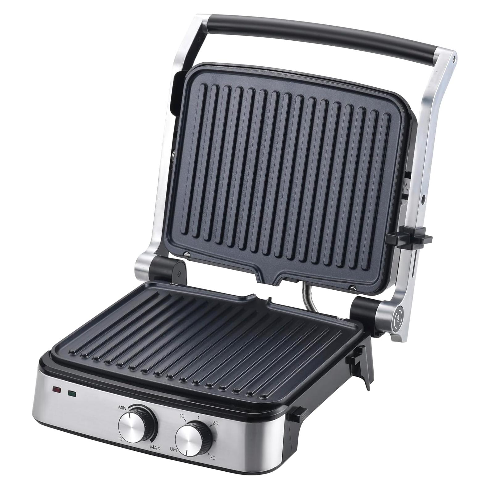 Prensa de Panini Eléctrica Vivicreate 5 en 1 Acero Inoxidable