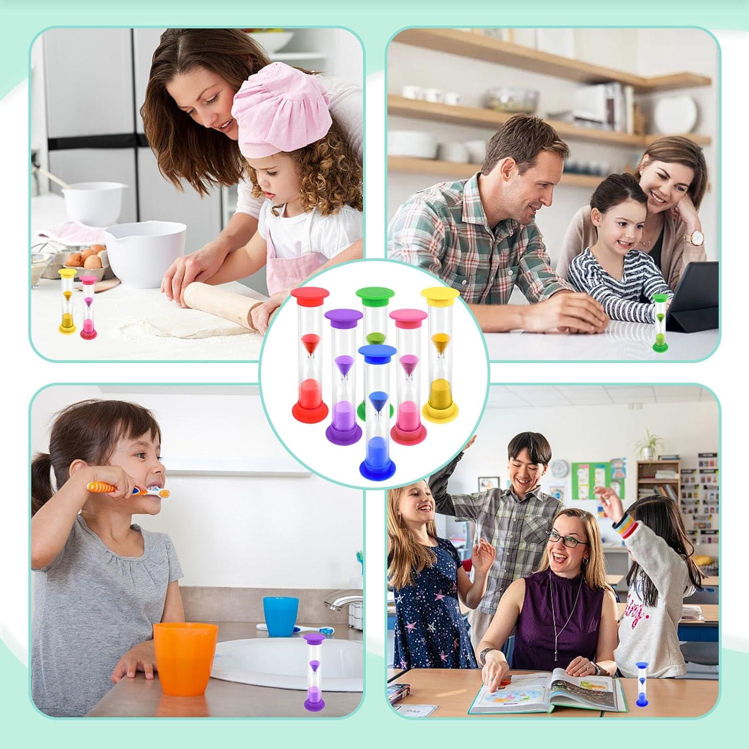 Temporizadores de Arena Shindel 12PCS 2 Minutos Multicolor