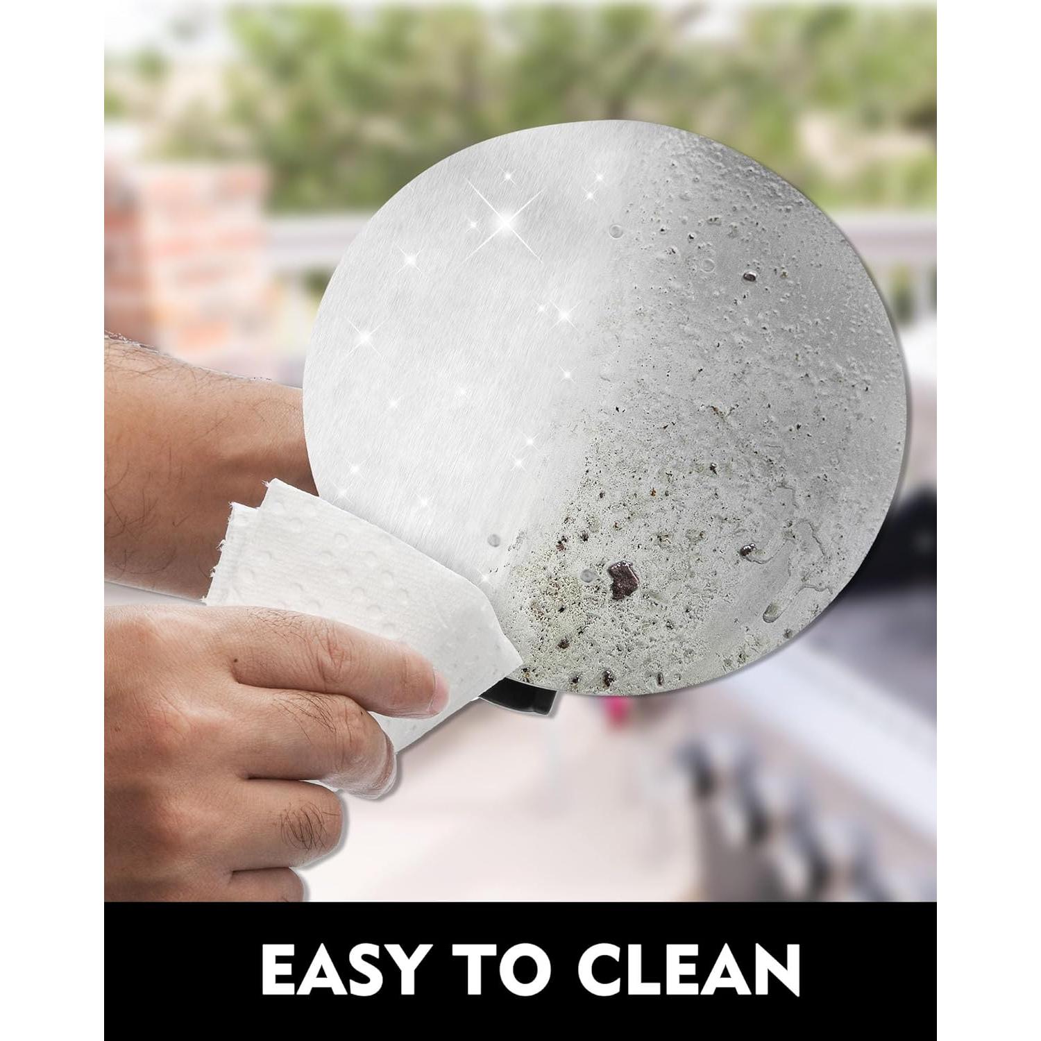 Prensa de Hamburguesas BS-VOG Acero Inoxidable 16 cm Antiadherente