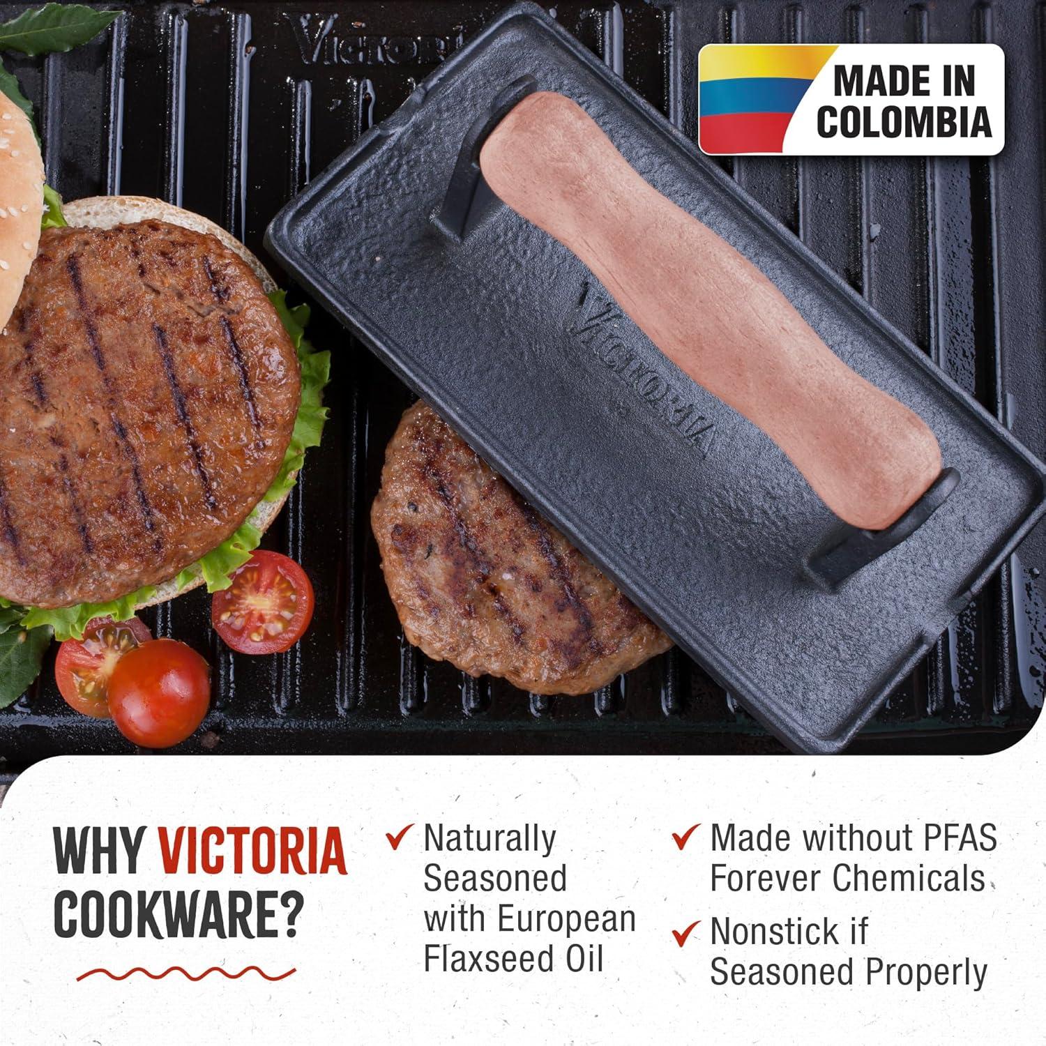 Prensa Panini Hierro Fundido Victoria 1,09 kg Rectangular