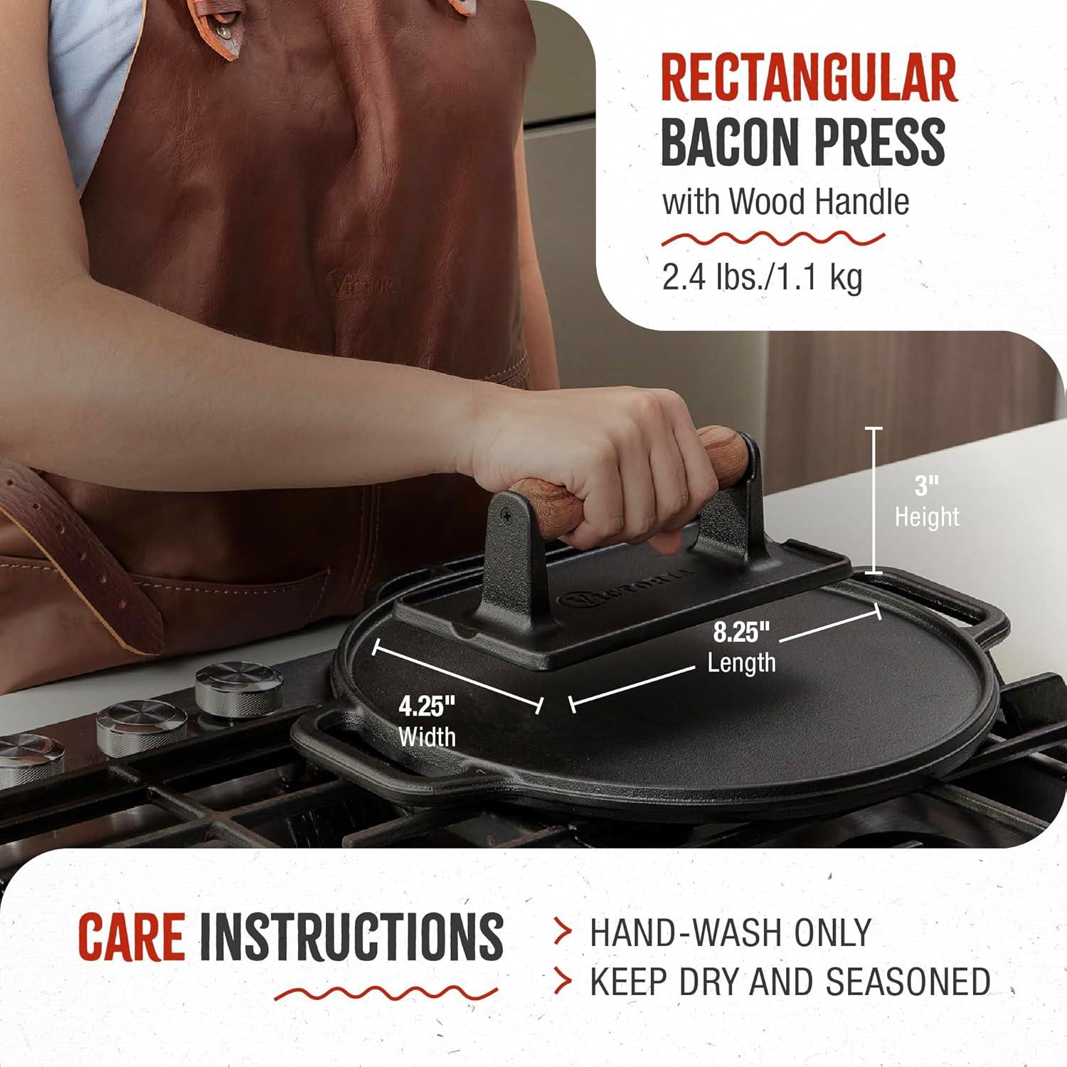 Prensa Panini Hierro Fundido Victoria 1,09 kg Rectangular